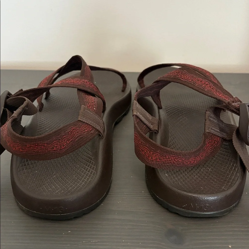 Chaco‎ Men’s Z/1 Sandals Brown Red Strap Hiking Water Sport Sandals Size 13